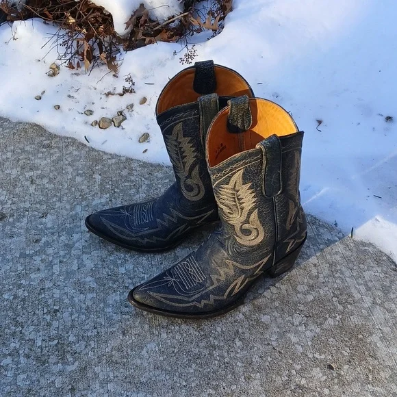 Old Gringo Distressed Blue Boot Sz 9.5B - Picture 14 of 16